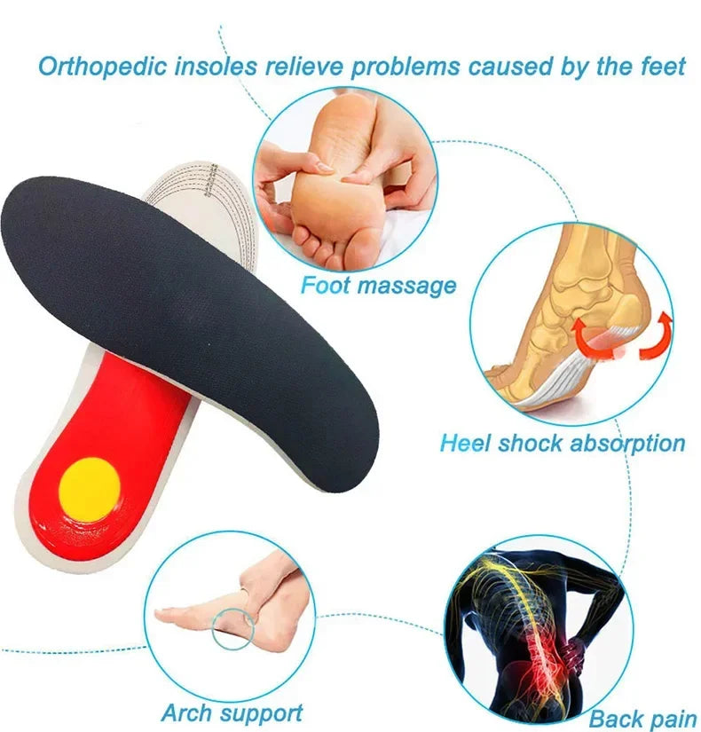 Orthopaedic Shock Absorbing Insoles With Arch Support Plantar Fascia Insole - Tophatter Daily Deals