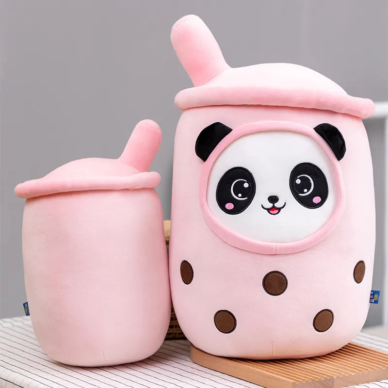 Cute Bubble Tea Plush Toy Stuffed Milk Tea Soft Boba Fruit Tea Cup Plushie Food - Tophatter Daily Deals