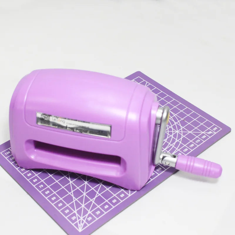 Portable Manual Die Cutting And Embossing Machine For Cards Purple Embossing - Tophatter Daily Deals