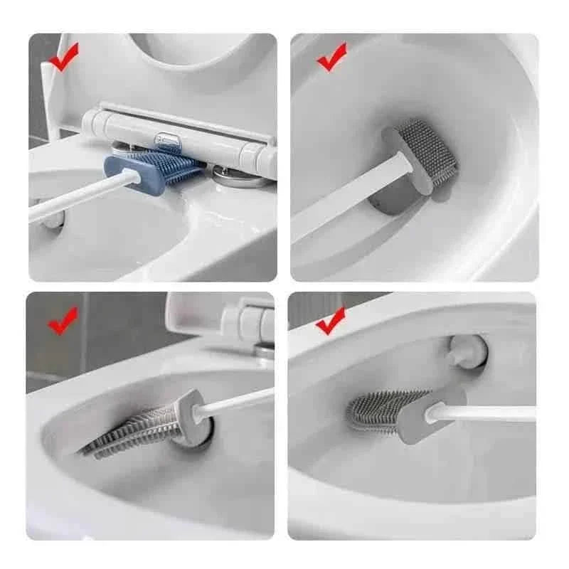 Wall Hanging Toilet Brush With Holder Bath - Tophatter Daily Deals