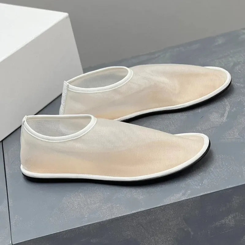Breathable Women Mesh Ballet Flats - Slip On, For Summer - Tophatter Daily Deals