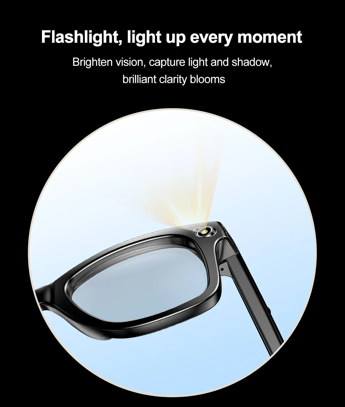 AI Smart Glasses 720P Translation Camera Sunglasses - Tophatter Daily Deals