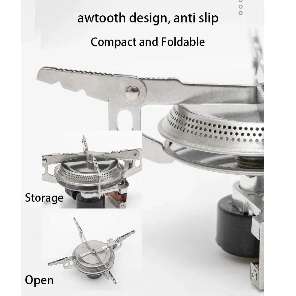Ultralight Camping Gas Stove Head Silver Camp Cooking - Tophatter Daily Deals