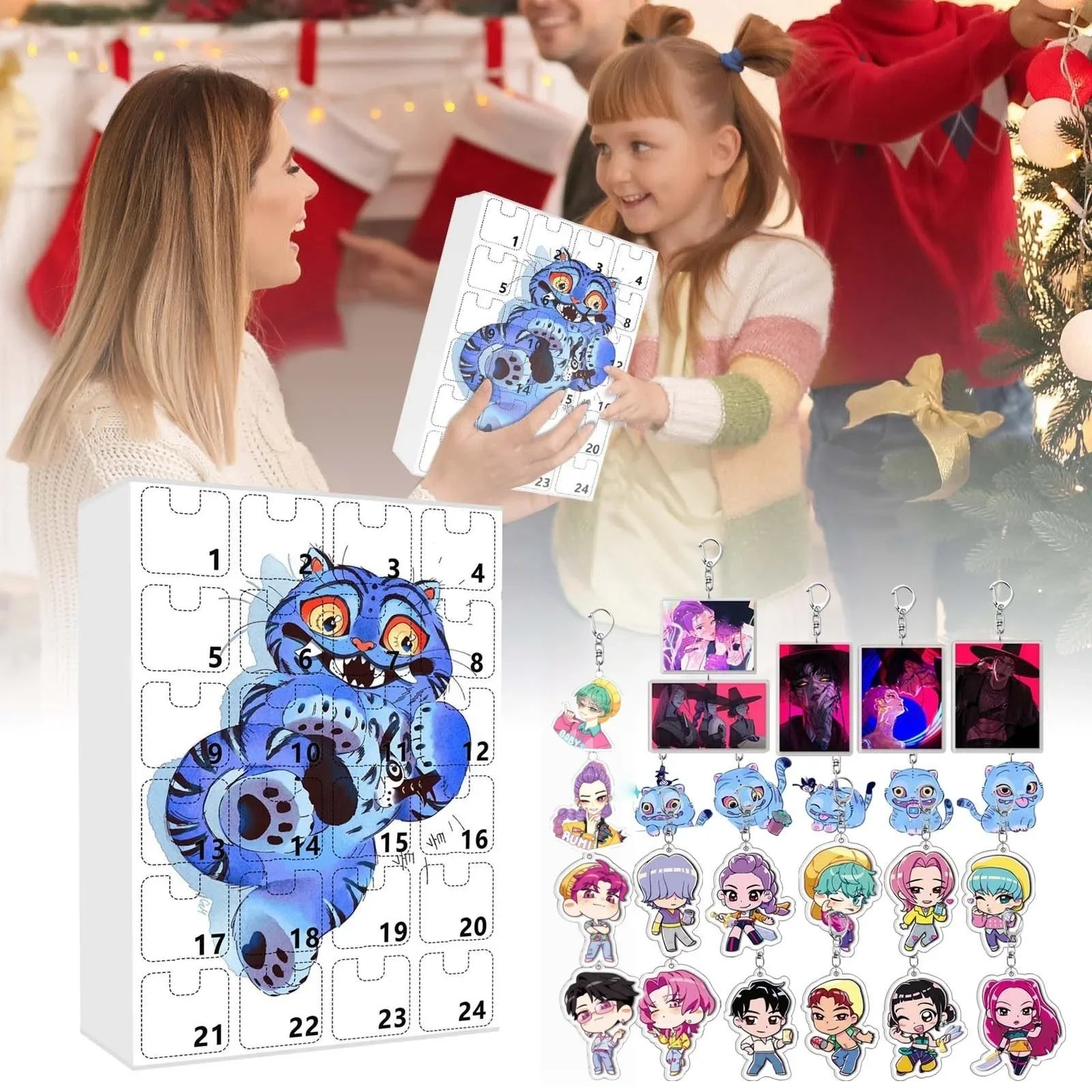 Kpop Advent Calendar 24 Day Demon Hunters Keychain Gift 03 - Tophatter Daily Deals