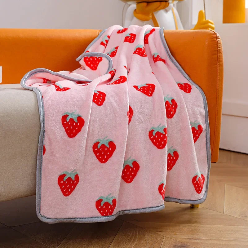 Miffy Throw Blanket Fleece Baby Pink Animals - Tophatter Daily Deals