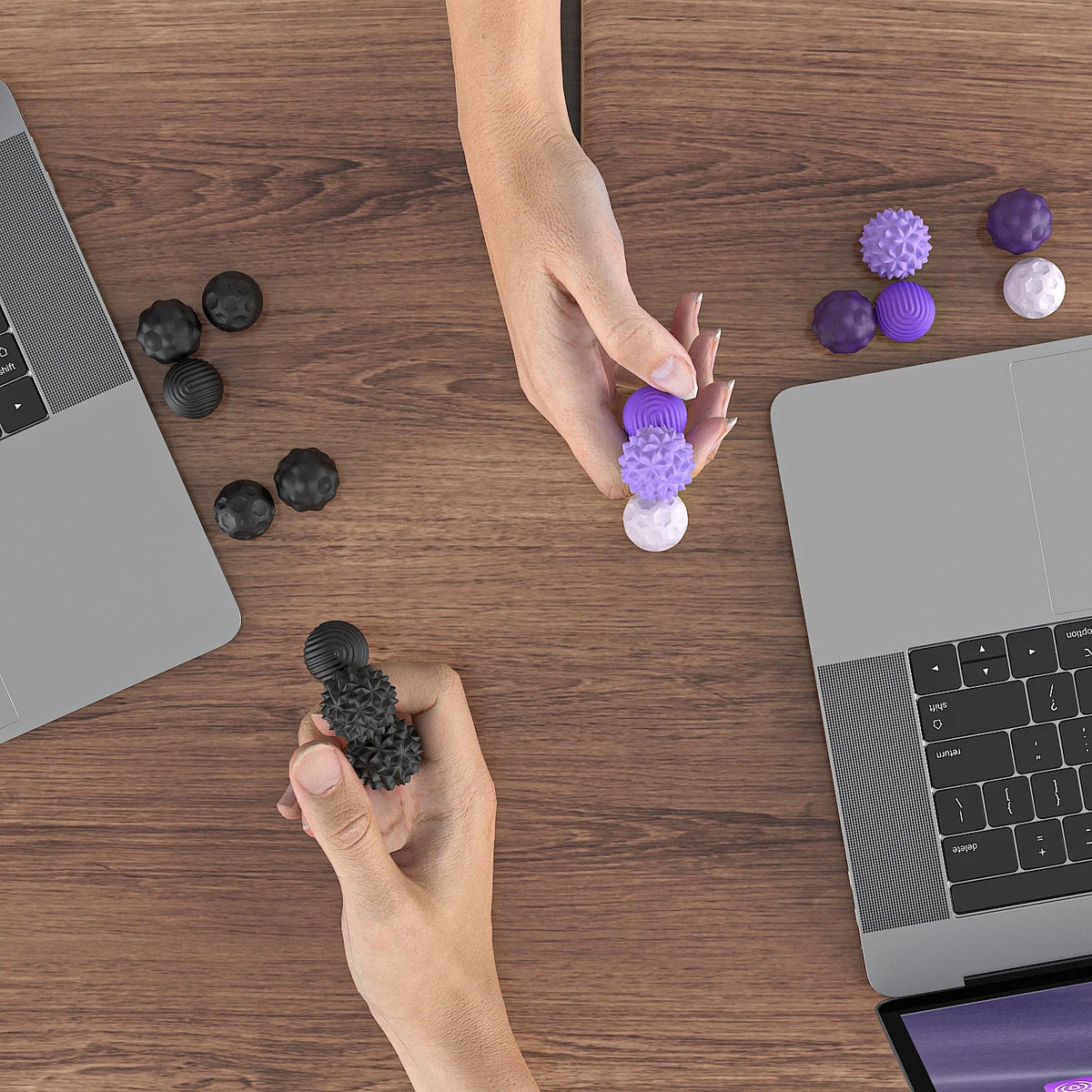 Magnetic Ball Fidget Toy Silicone Sensory Stress Relief - Tophatter Daily Deals