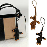 Bear Keychain PU Leather Mini Bag Charm Cute Gift Accessory - Tophatter Daily Deals