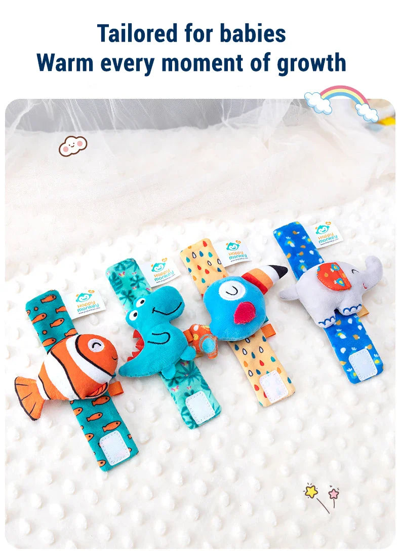 Baby Wrist Rattle Set Newborn Sensory Toys Soothing Gift - Tophatter Daily Deals