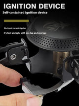 Folding 3800W UFO Camping Stove Black Camp Cooking - Tophatter Daily Deals