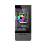 Mini ITX PC Case 240mm Water Cooling MicroATX Chassis - Tophatter Daily Deals