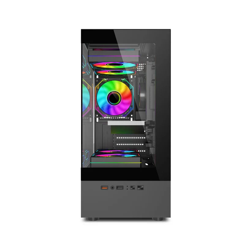 Mini ITX PC Case 240mm Water Cooling MicroATX Chassis - Tophatter Daily Deals