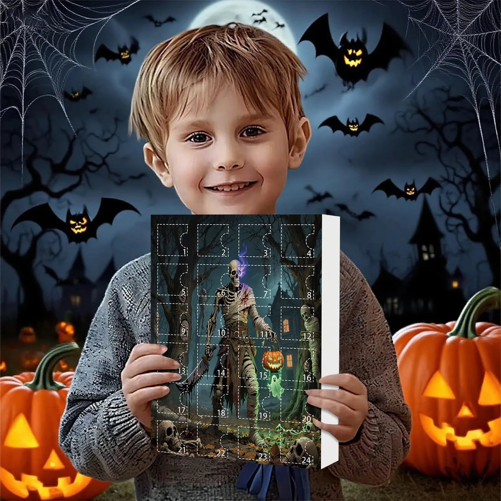 Halloween Advent Calendar 24 Countdown With Mini Figures - Tophatter Daily Deals