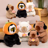 Kawaii Snack Attack: Hamburger Capybara Dog Pig Capibaras Pizza Bubble Tea Cushion Plush Animals - Tophatter Daily Deals