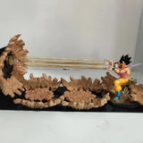 Dragon Ball Anime Son Goku KaMeHaMeHa Lamp Led Bulb Action Figures Model Figurine Figure & Base & Lamp DIY Decoration Collection Brown Base - Tophatter Daily Deals