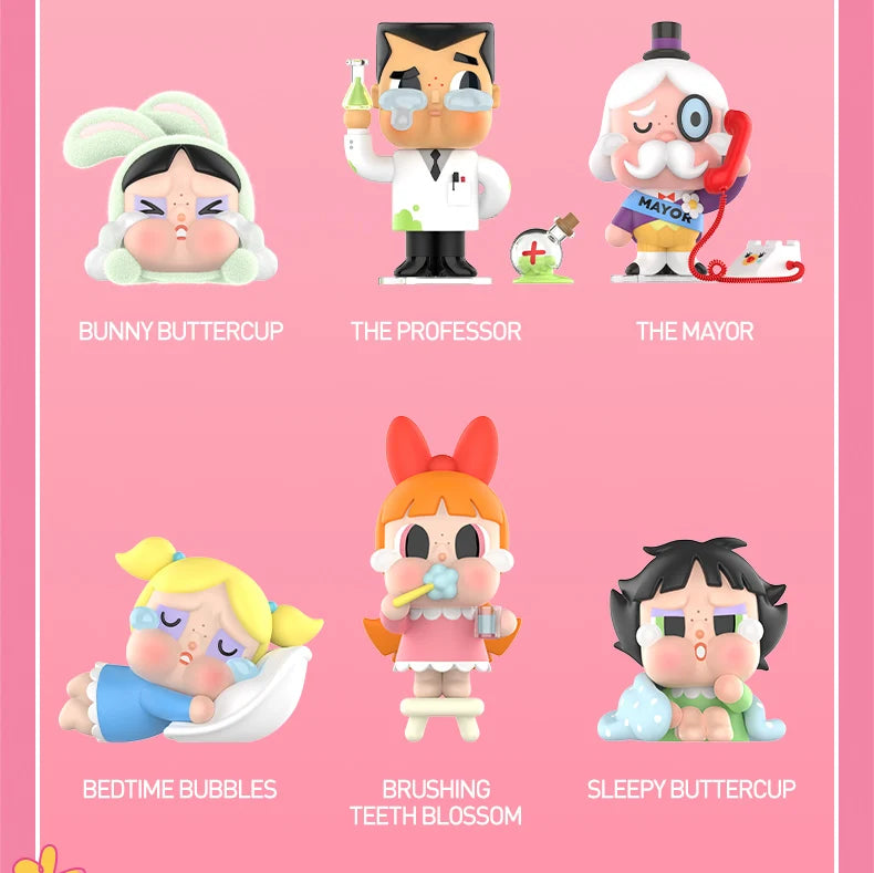 Genuine Pop Mart Crybaby x Powerpuff Girls Series Blind Box Figures by Molly Mythical - Tophatter Daily Deals