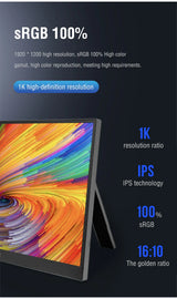 Portable Monitor 14.1 Inch Touch IPS HDR10 Second Screen - Tophatter Daily Deals