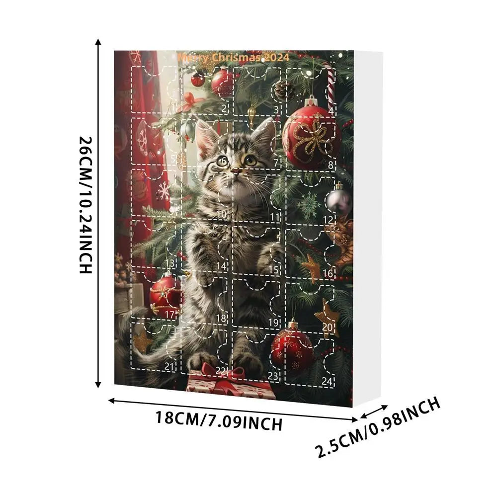 Cat Advent Calendar 24 Day Tree Ornaments Christmas B - Tophatter Daily Deals