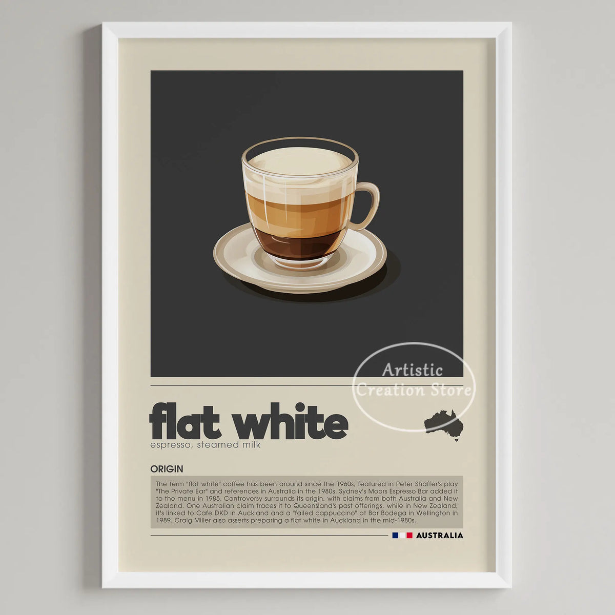 Coffee Wall Art Six Panel Minimalist Kitchen Cafe Decor 9 - Tophatter Daily Deals