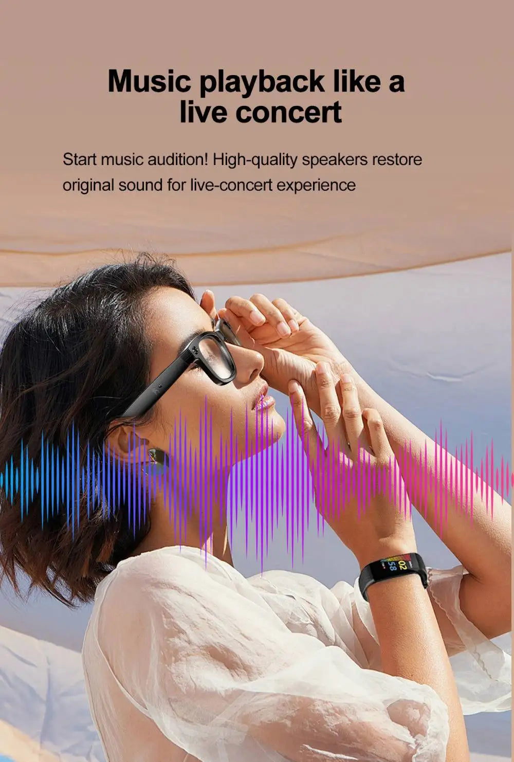 AI Smart Glasses 720P Translation Camera Sunglasses - Tophatter Daily Deals