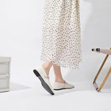 Supportive Women Mary Jane Flats - Square Toe, Leather - Tophatter Daily Deals