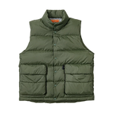 Lightweight Women's Down Vest - Boxy Quilted, Nylon Winter Army Green - Tophatter Daily Deals