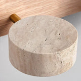 Japandi Wabi Sabi Round LED Wall Light With Mirror Bathroom - Tophatter Daily Deals