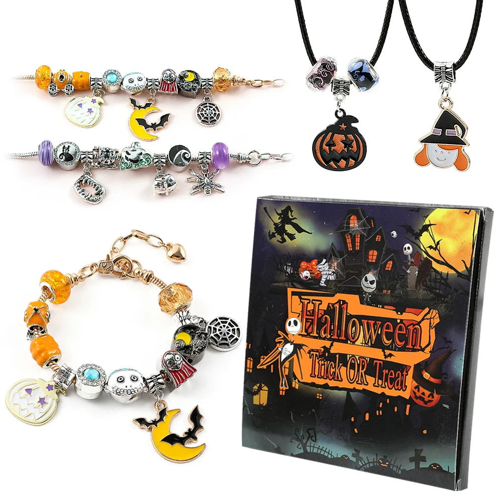 Halloween Blind Box Charm Bracelet Kit DIY Surprise - Tophatter Daily Deals