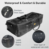150L Folding Camping Storage Bag Waterproof Black Duffel Bags - Tophatter Daily Deals