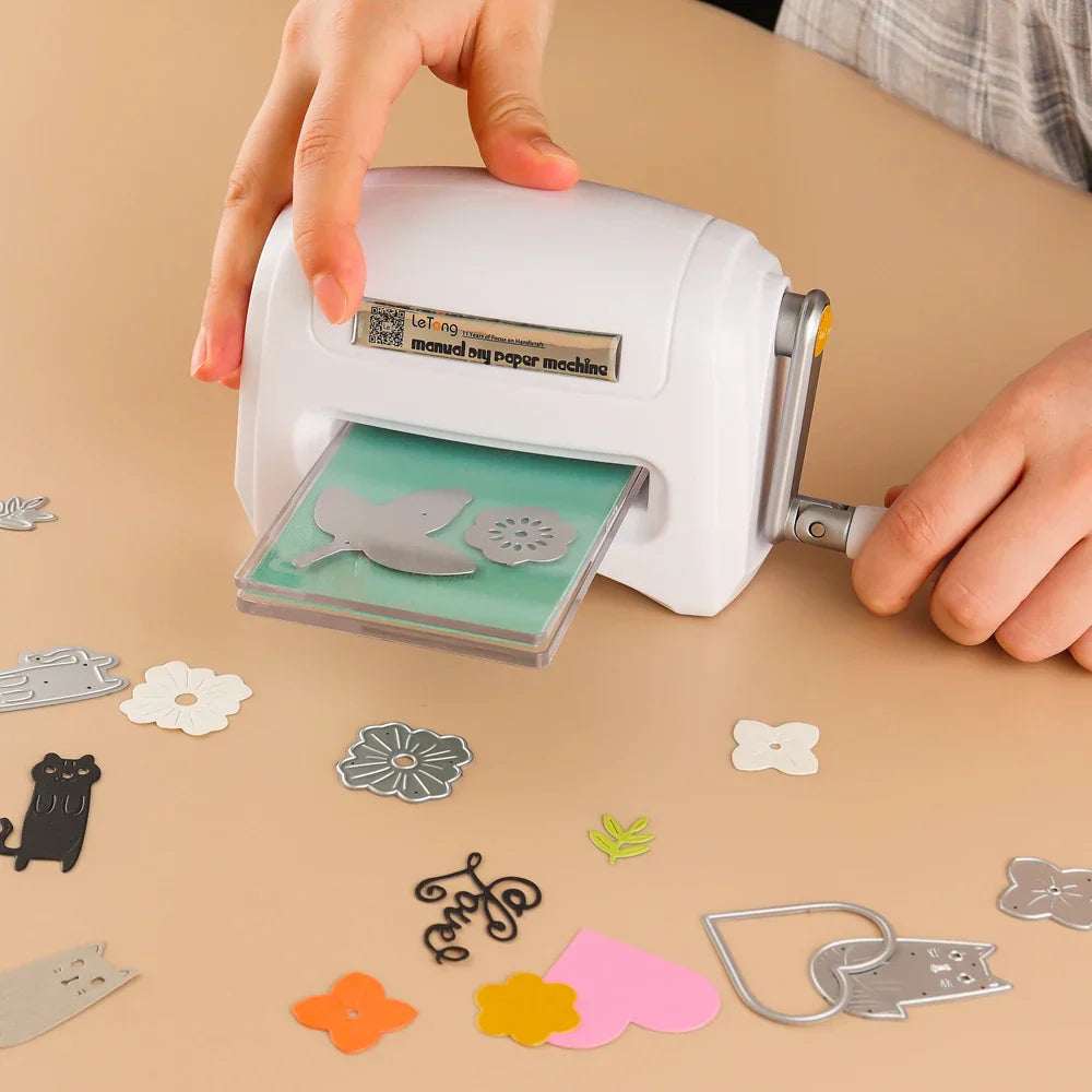 Die Cutting Machine Mini Handheld For DIY Scrapbooking - Tophatter Daily Deals