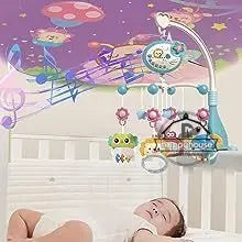 Musical Crib Mobile Newborn Sensory Toys Light Projector - Tophatter Daily Deals