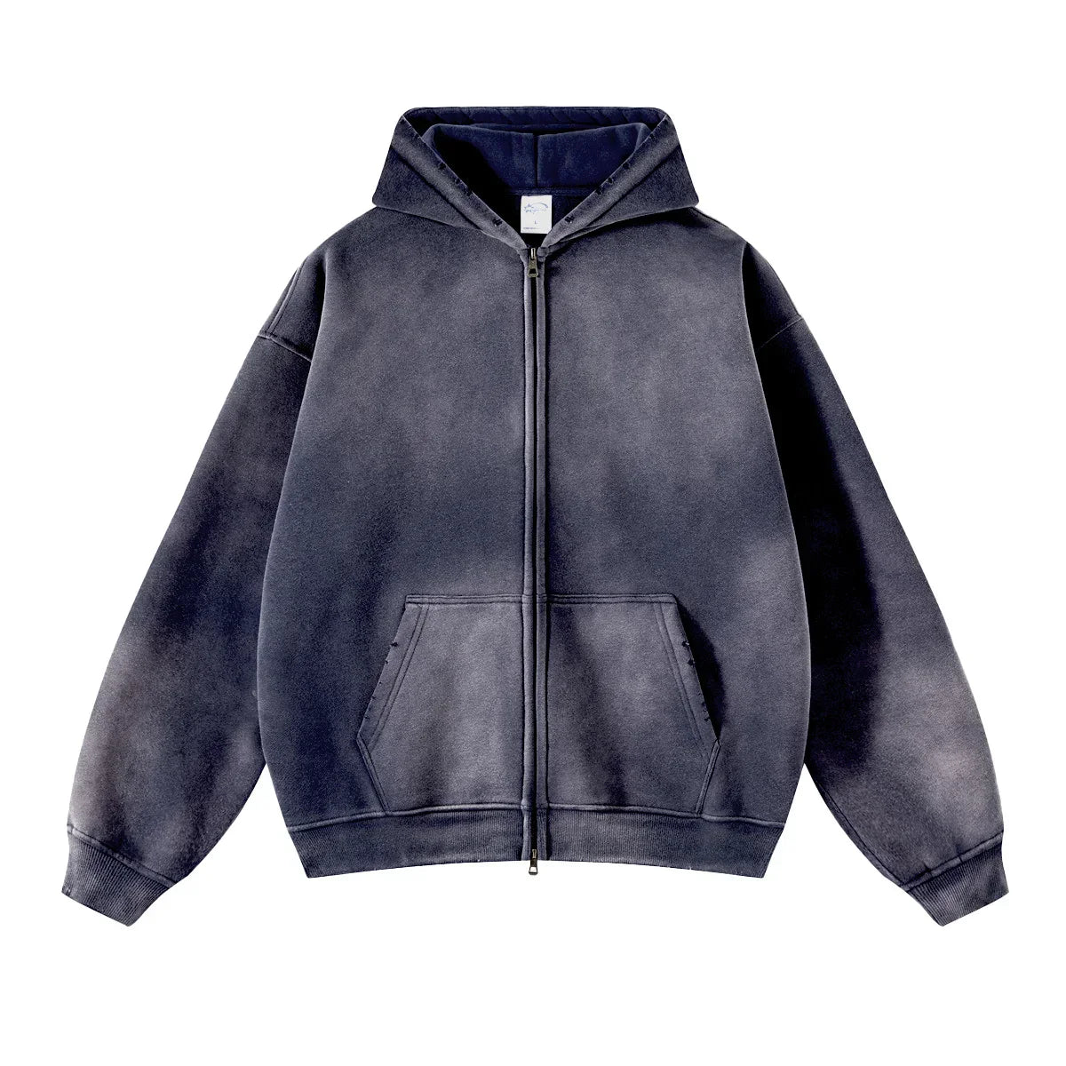 Warm Relaxed Men's Zip Up Hoodie - Oversize, Plush, Winter - Tophatter Daily Deals