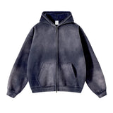 Warm Relaxed Men's Zip Up Hoodie - Oversize, Plush, Winter - Tophatter Daily Deals