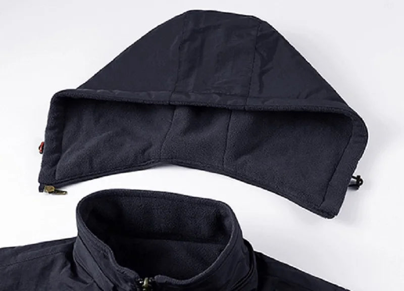 Warm Versatile Men Hooded Vest - Fleece Lined, Nylon, Outdoor - Tophatter Daily Deals