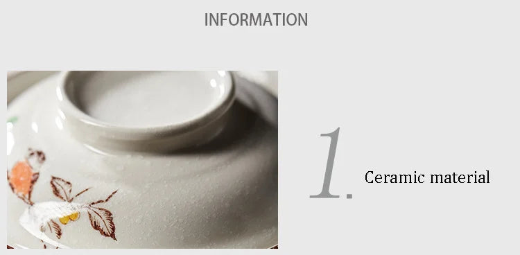 Ramen Bowl Large Ceramic With Lid Retro Fall 2025 Tableware - Tophatter Daily Deals