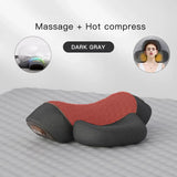 Neck Massage Pillow Heating Vibration Memory Foam Support DGy 2Function - Tophatter Daily Deals