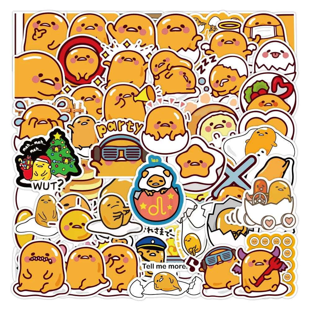 Sanrio Gudetama Lazy Egg Stickers Decoration Decals Food - Tophatter Daily Deals