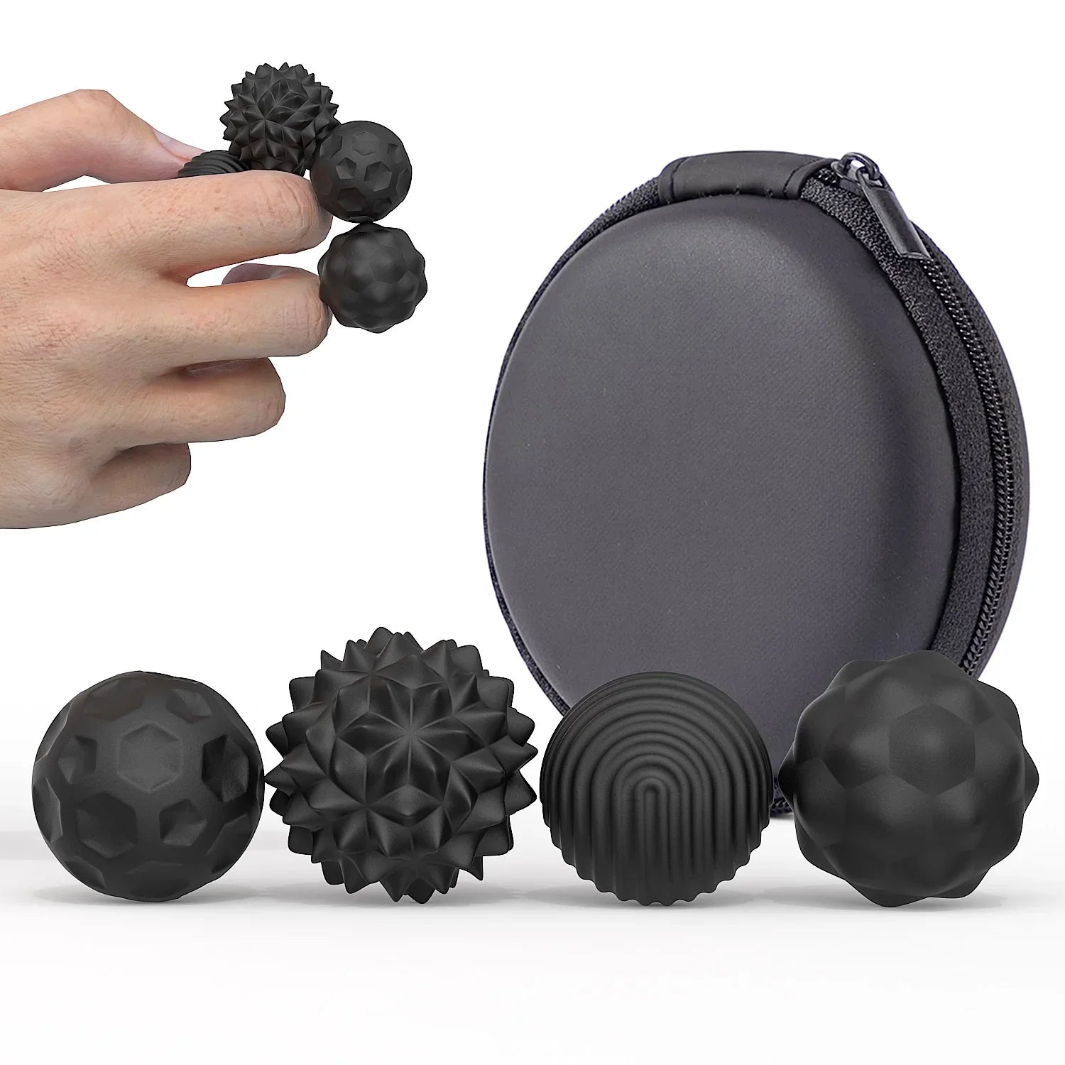 Silicone Magnetic Sensory Balls Fidget Toy Stress Relief - Tophatter Daily Deals