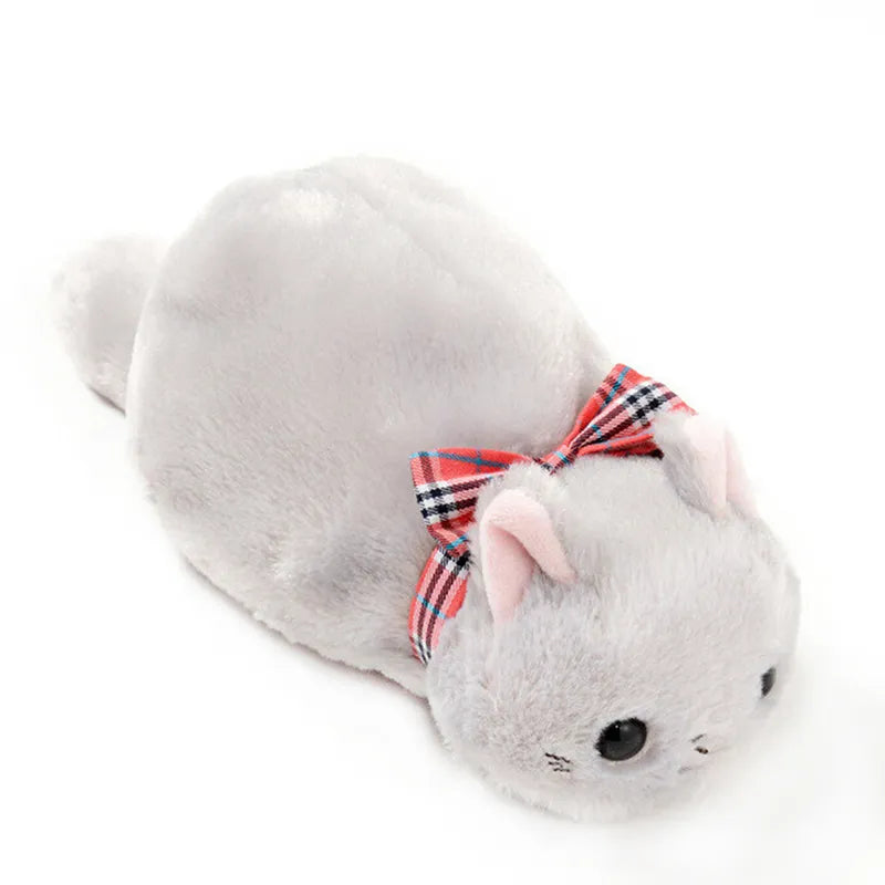 Pencil Case Kawaii Plush Cat Bags For Stationery Neko Grey Animals - Tophatter Daily Deals