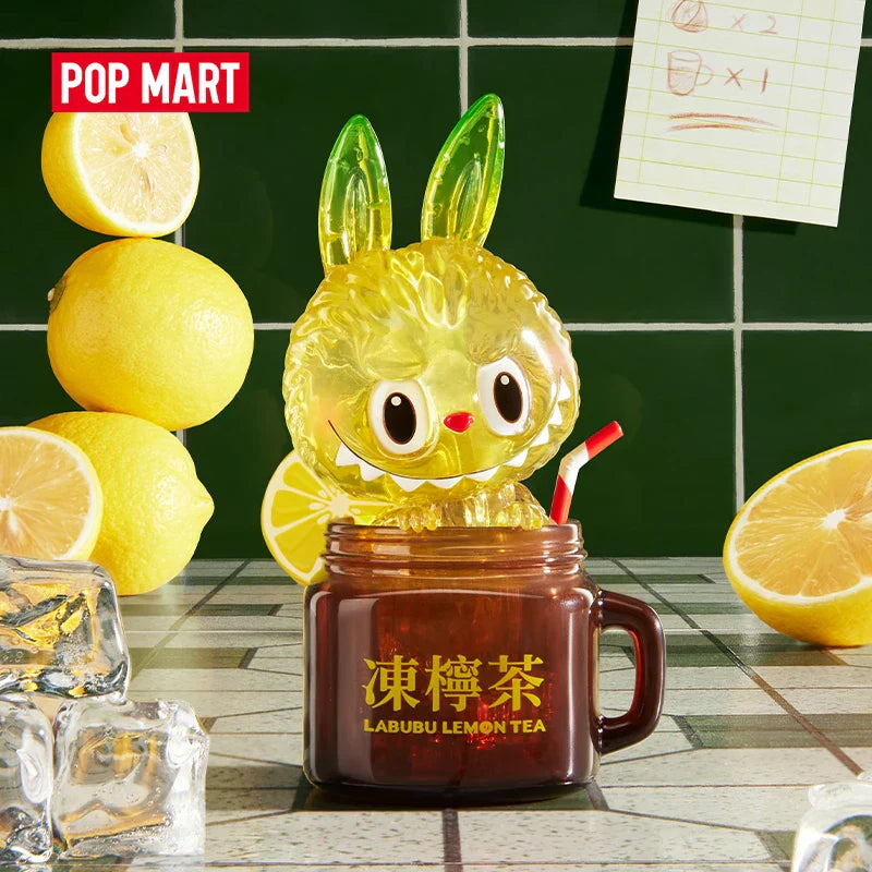 Genuine Pop Mart The Monsters Labubu Lemon Tea Limited Figurine Lemon Tea Labubu Mythical - Tophatter Daily Deals