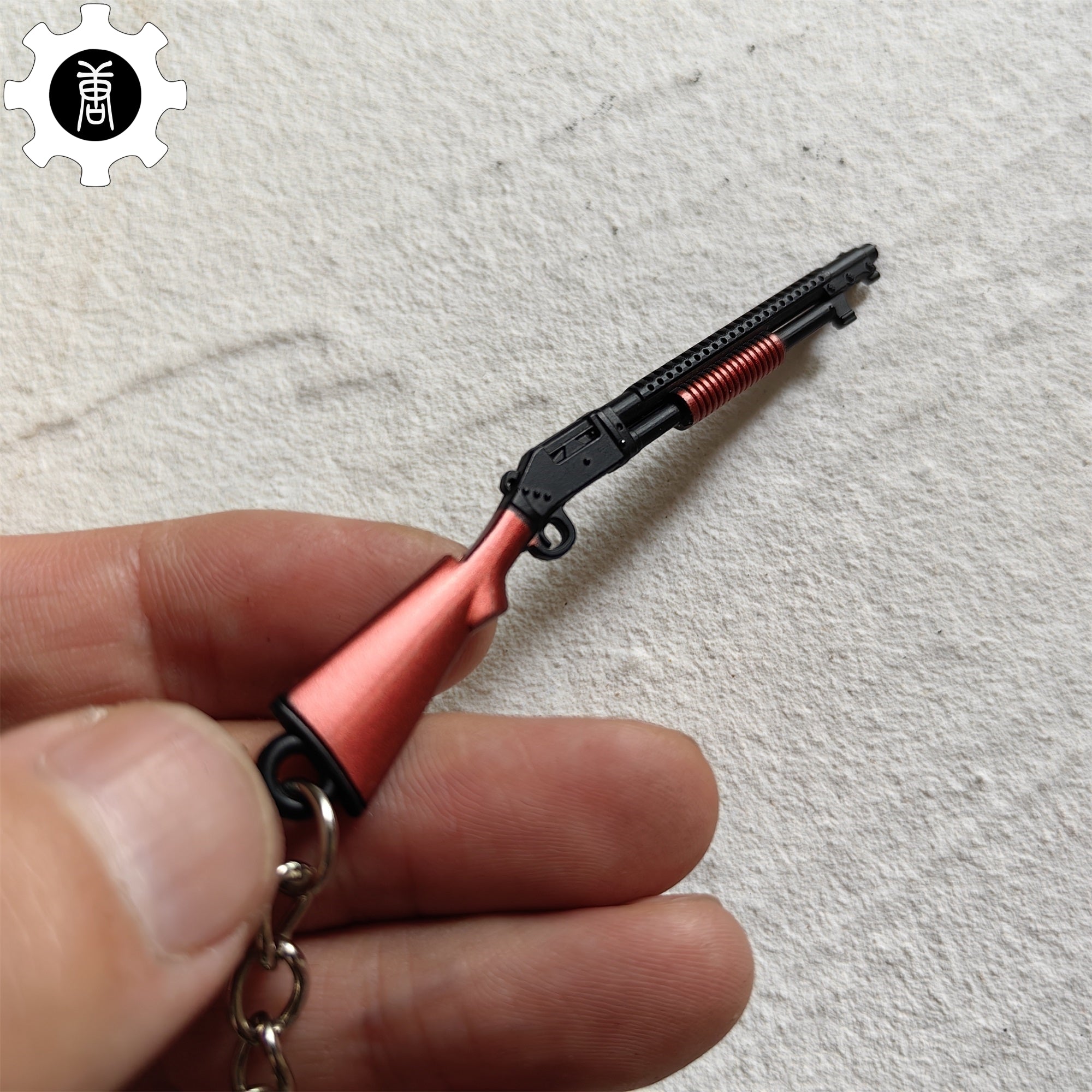 Tiny S1897 Shotgun Model Metal Keychain - Tophatter Daily Deals