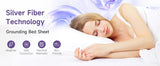 Earthing Grounding Bed Sheet 95 Cotton 5 Silver Fiber - Tophatter Daily Deals