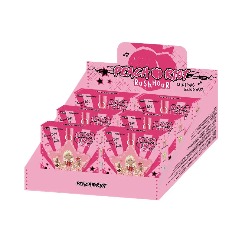 Genuine Pop Mart Peach Riot Rush Hour Series - Mini Bag Blind Box Figure Full Set of 6 Boxes Anime - Tophatter Daily Deals