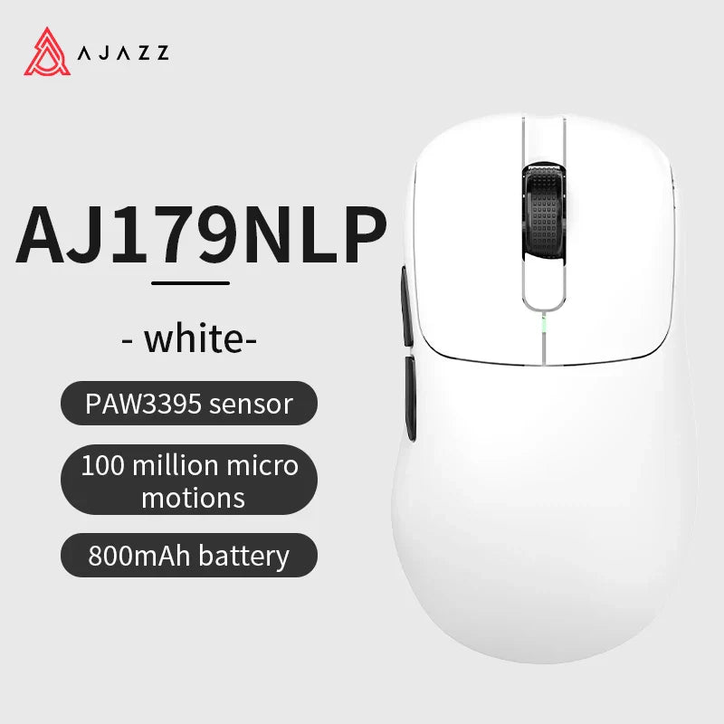 Gaming Mouse Magnetic Charging Ergonomic Lightweight Wireless 179NLP-White-800mAh - Tophatter Daily Deals