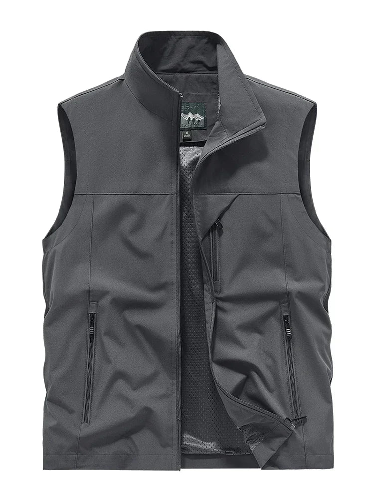Waterproof Versatile Mens Vest - Sleeveless Polyester - Tophatter Daily Deals