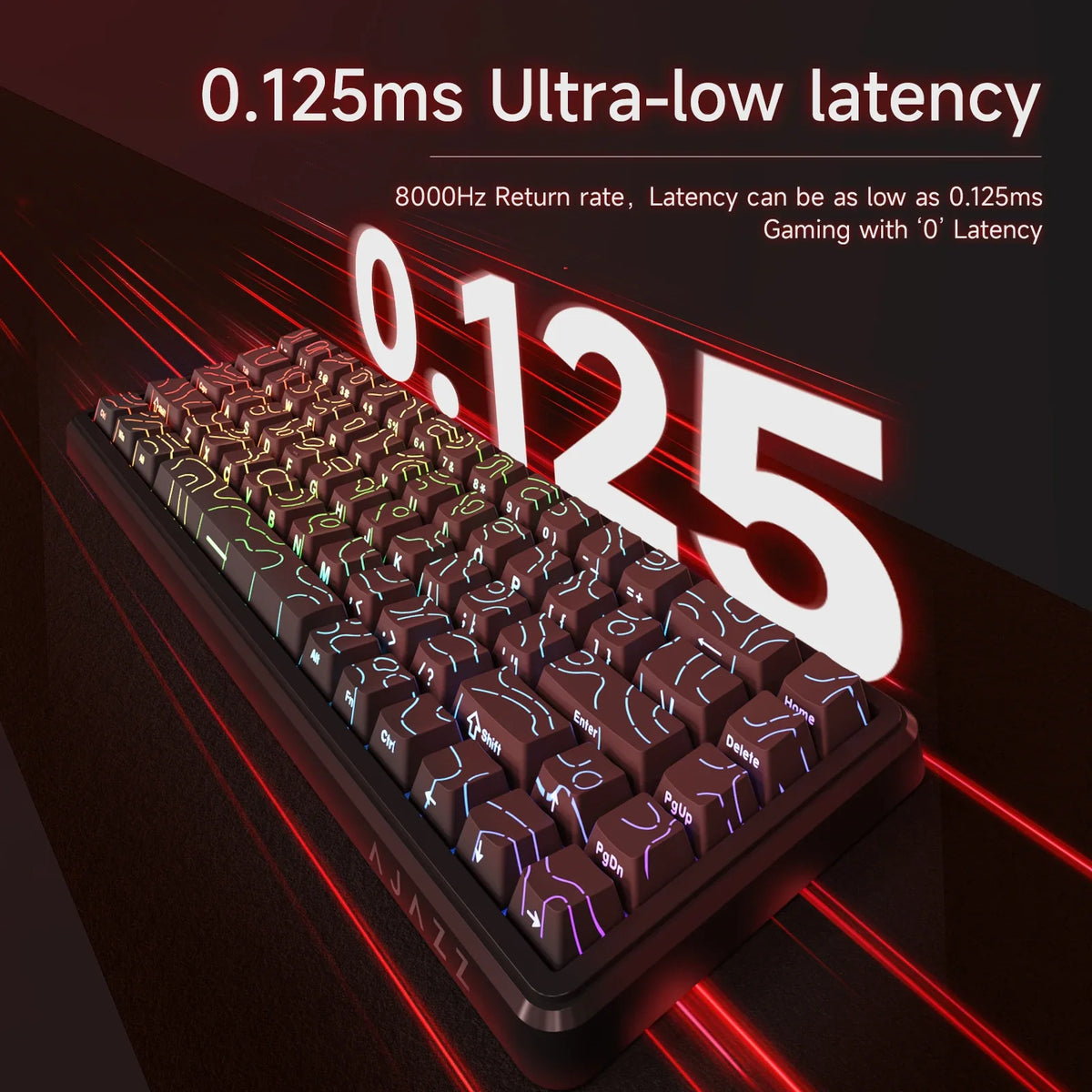 Mechanical Keyboard Sixty Mini Wireless ARGB Magnetic Hall - Tophatter Daily Deals