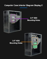 Mini ITX HTPC Case 1U PSU Support Mesh Compact Home Theater - Tophatter Daily Deals
