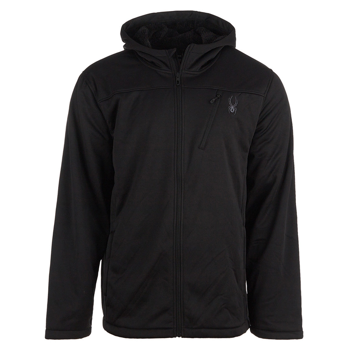 Spyder Men's Force Full Zip Jacket Black Jackets - Tophatter Daily Deals
