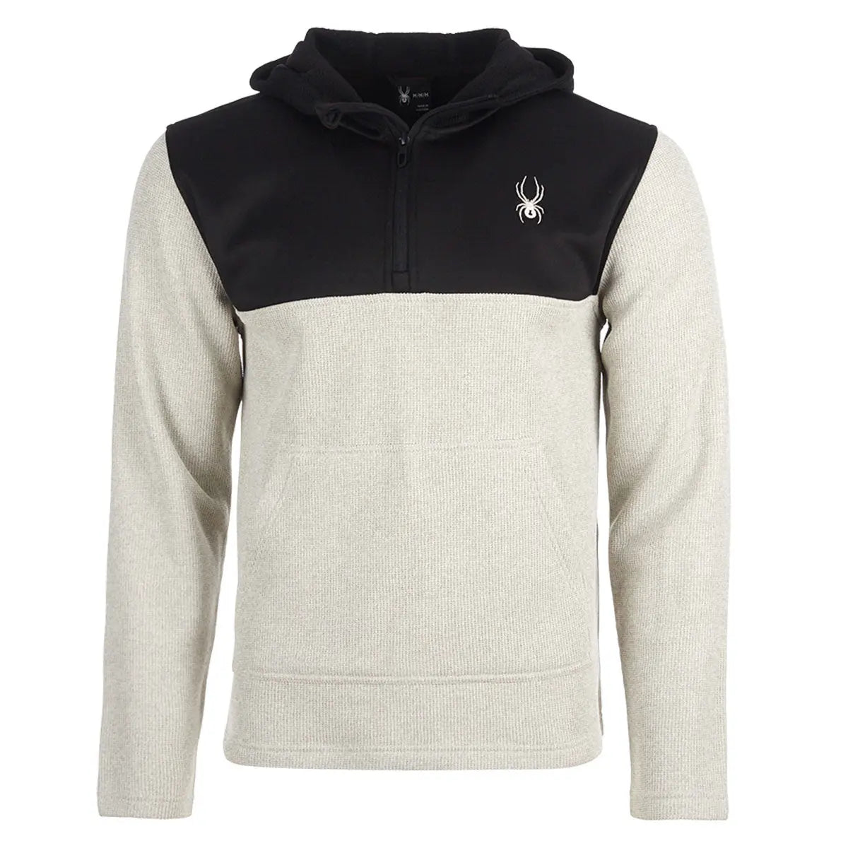 Spyder Men's Ray Half Zip Pullover Hoodie Oatmeal Heather Half Zip & Quarter Zip - Tophatter Daily Deals