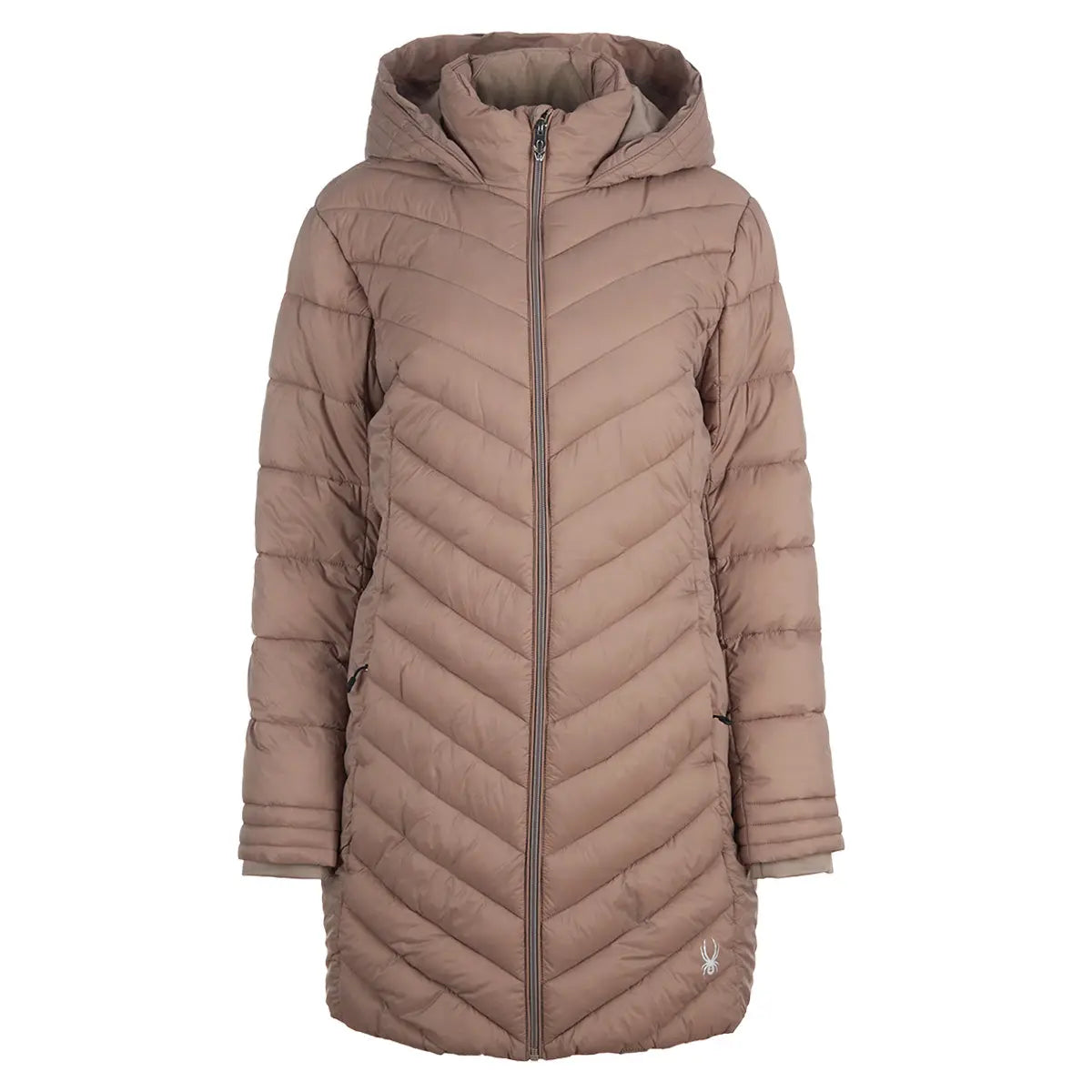 Spyder Women's Boundless Long Puffer Coat Cinder Jackets - Tophatter Daily Deals