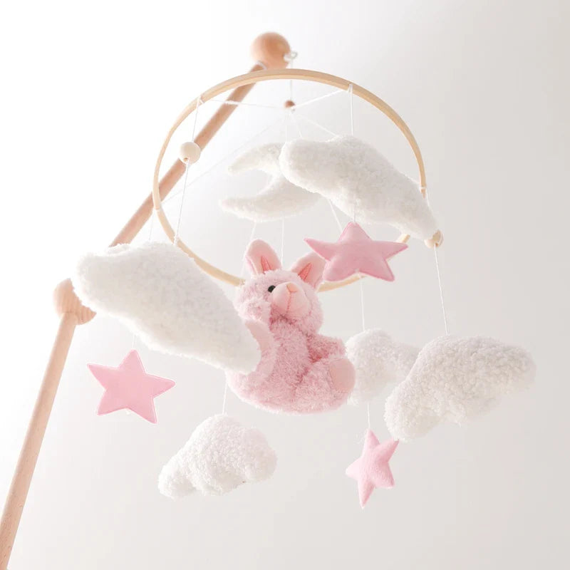Baby Crib Mobile Wooden Nursery Newborn Sensory Toys - Tophatter Daily Deals
